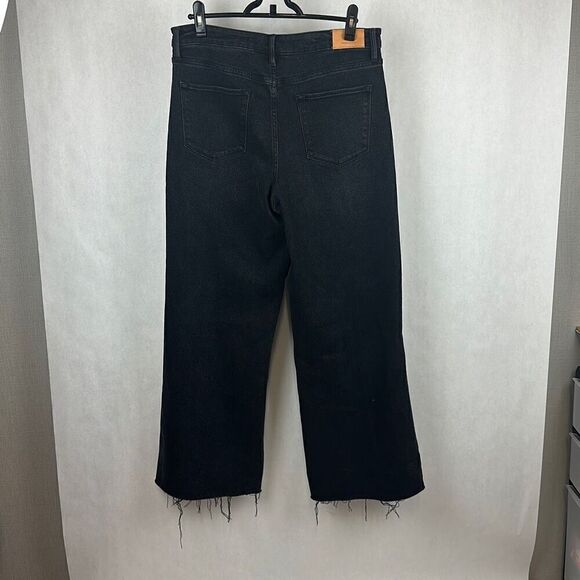 NWT Dear John Fiona Denim Jeans Wide Leg High Rise Size 32 Black - Picture 4 of 11